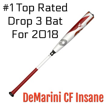 Drop 3 Baseball Bats Buying Guide And Detailed Reviews   2018 Demarini Cf Insane Drop 3 Bat 